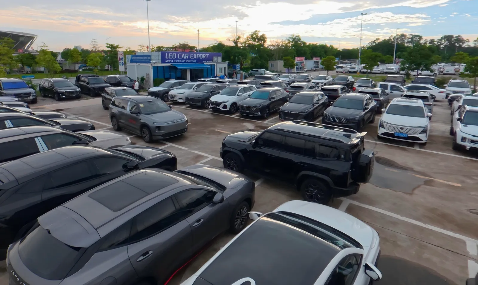 Leo Car Export facility in Dongguan, China